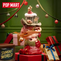 Figura Coleccionable POPMART DIMOO Oficial en Oferta, se Transforma en un Árbol de Navidad, Juguete de Moda Navideño, Regalo de Moda