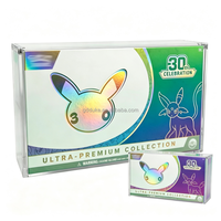 Boîte de protection UV moderne en acrylique pour cartes Pokémon TCG, édition 30e anniversaire, collection Ultra Premium UPC, avec couvercle magnétique robuste