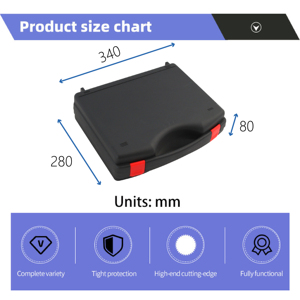 Công cụ nhựa mang theo thiết bị Vali vỏ cứng trường hợp thiết bị với bọt tùy chỉnh cho micro - Product Image 2