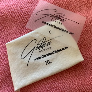 Tagless <strong>Iron</strong> <strong>on</strong> Neck Heat Transfer Care <strong>Labels</strong> Sticker, Custom Plastisol Heat Transfer <strong>Label</strong> for T-shirt <strong>Clothing</strong> - Product Image 2