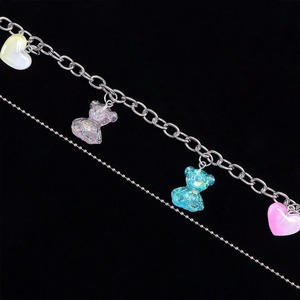 yueli Fashion Waist Chain Double Layer Bear Pendant Zinc Alloy Hip Hop Punk Denim Pants Chain Daily Wear - Product Image 4