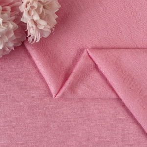 Tela de punto de algodón de color rosa suave, 32S, poliviscosa, spandex, 170 cm de ancho, 150 g/m², para camisetas y ropa informal. - Product Image 6