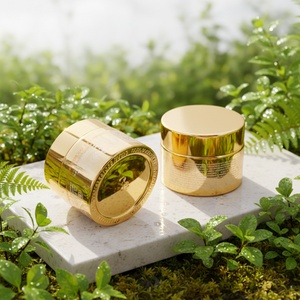 Skincare Cream Container 1oz 2oz Gold Luxury Hair Mask Body Butter <b>Scrub</b> Bath Salt Glass Face Cream Cosmetic Jar - Product Image 5