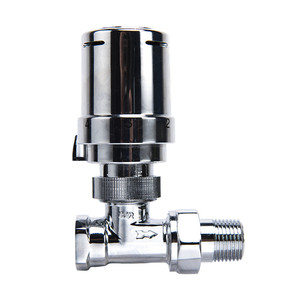 Chauffage par le sol TRV vanne de radiateur en laiton contrôle de la température tête <span class=keywords><strong>thermostatique</strong></span> avec EN215 tête TRV blanche couleur laiton/chrome - Product Image 4