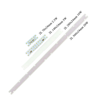 Module linéaire LED à double rangée haute lumen 200LM/W 140x24mm 24LEDs DC12V 5W SMD2835LED PCB en aluminium pour éclairage commercial