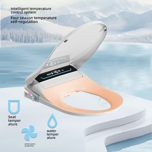 Siège de toilette chauffant électrique moderne 110V en gros avec <span class=keywords><strong>kit</strong></span> de couvercle, garantie de 3 ans, plaque de couverture <span class=keywords><strong>tampon</strong></span>, siège de toilette intelligent <span class=keywords><strong>pour</strong></span> femme - Product Image 4