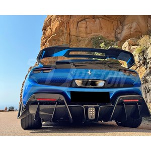 Difusor Trasero de Carbono Visible Agresivo 296 para Ferrari 296 2021-2025 - Product Image 2