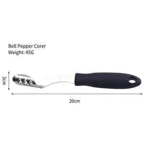 Éplucheur de jalapeños en acier inoxydable avec bord dentelé, outil de retrait des graines de piment de qualité alimentaire pour la maison et la cuisine, gadgets et préparation du barbecue - Product Image 6