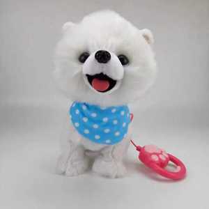 Peluche elettrico giocattolo animale di peluche con canto parlante annuendo scodinzolante guinzaglio regalo per bambini bambola cane - Product Image 3