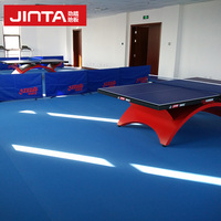 Tapis de sol intérieur en PVC imperméable absorbant les chocs pour court de tennis de table de ping-pong