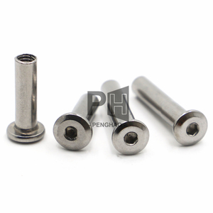Cabeza hexagonal plana y grande de acero inoxidable 304, remache de muebles, M3, M4, <span class=keywords><strong>M5</strong></span>, M6, M8, rosca, manguito, conector, tuerca de inserción - Product Image 5