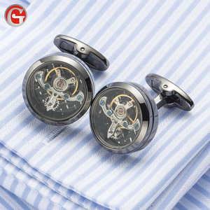 Unique nickel plating Cufflinks stainless steel Cufflink Jewelry, Watch Movement Tourbillon Cufflink - Product Image 2