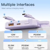 Pengisi Daya Nirkabel Portabel Terlaris, Daya Tinggi 35W, Bahan PC ABS, Harga Pabrik, Dapat Disesuaikan, Pengisian Cepat