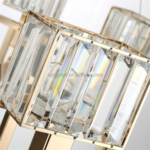 El elegante restaurante iluminación decorativa moderna estilo americano de Metal de oro de cristal de <span class=keywords><strong>la</strong></span> lámpara de techo - Product Image 3