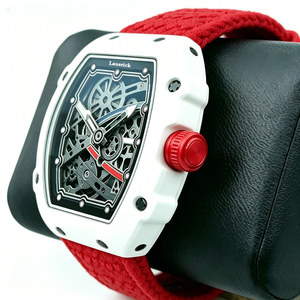 <span class=keywords><strong>Montre</strong></span> mécanique automatique multifonctionnelle pour <span class=keywords><strong>homme</strong></span>, <span class=keywords><strong>ultra</strong></span>-fine, en fibre de carbone blanche, à cadran ouvert, vente en gros - Product Image 3