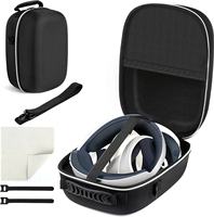 Étui de rangement de luxe en EVA imperméable et durable de grande capacité avec fermeture éclair pour accessoires PS5 VR 2