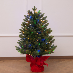 New Arrival Two-Tone PE <b>Tabletop</b> Christmas <b>Tree</b>, Christmas Decoration Ornament for Living Room & Bedroom - Product Image 3