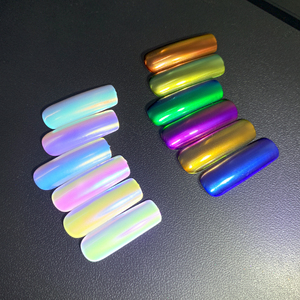 <span class=keywords><strong>Polvo</strong></span> Cromado Aurora Unicornio Sirena, Pigmento Multichrome Blanco Camaleón Perla Hada para Uñas, Venta al por Mayor - Product Image 6