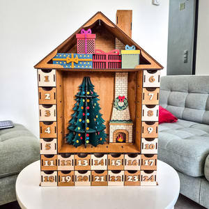 <span class=keywords><strong>Livre</strong></span> en <span class=keywords><strong>bois</strong></span> d'art populaire écologique personnalisé <span class=keywords><strong>calendrier</strong></span> <span class=keywords><strong>de</strong></span> <span class=keywords><strong>l</strong></span>'<span class=keywords><strong>avent</strong></span> décoration <span class=keywords><strong>de</strong></span> la maison boîte-cadeau compte à rebours artisanat ornemental pour - Product Image 6