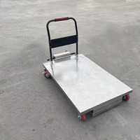 Plateforme élévatrice mobile électrique à installation automatique, élévateur à ciseaux hydraulique pliable, adapté au transport et à l'utilisation de véhicules