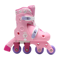 Patins à roulettes 2-en-1 écologiques et ajustables avec coque en PVC détachable et maille pour enfants sportifs en salle de sport
