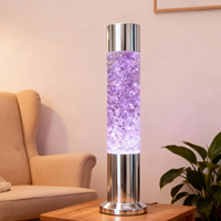 Lampe de nuit moderne à LED avec paillettes de lave, à brancher, télécommande, mouvement liquide, décoration sensorielle pour la maison