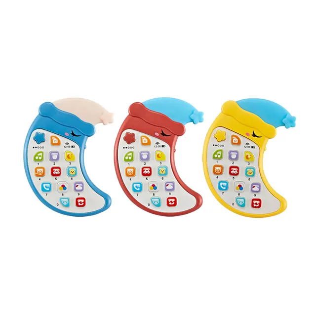 Электронный мультяшный обучающий двуязычный аппарат для телефонных рассказов, Детская музыка со звуком и светом, сотовый телефон, детская стоматологическая игрушка для мобильного телефона