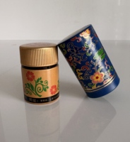 Tapa de aluminio y plástico con diseño azul, tapa decorativa de aluminio para sellar botellas de vodka de lujo.