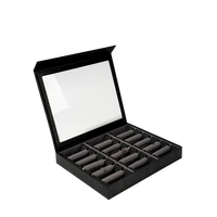 Capsule de café personnalisée avec logo, haut de gamme, luxe, carrée, en papier rigide, recyclable, avec pelliculage mat, doublure en éponge et fermeture magnétique