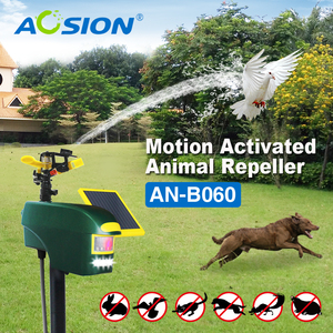 Ahuyentador de Animales Agrícolas Recargable con Energía <span class=keywords><strong>Solar</strong></span>, Material ABS, Aspersor de Agua de <span class=keywords><strong>360</strong></span> Grados, Disuasivo para Aves - Product Image 3