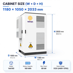 Wiren 160kWh 80kW BESS Unified Architecture Enclosure Compact Highly Protective Industrial Energy <b>Storage</b> Module <b>Cabinet</b> - Product Image 3