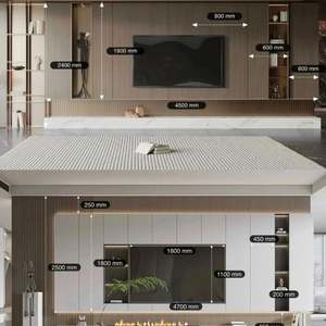 Modern Living Room Wooden <b>Tv</b> Cabinets Design with Storage Cabinet <b>Tv</b> Stand - Product Image 1