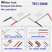 Composants de refroidissement Peltier à profil bas TEC1-25408 80x40x3.5 mm 8 A 142.2 W pour le contrôle de la température des amplificateurs de puissance