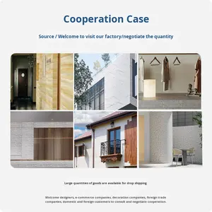 แผ่นหินยืดหยุ่นผิวหยาบสำหรับตกแต่ง แผ่นใหญ่ กันน้ำ กันไฟ ทันสมัย เรียบง่าย เหมาะสำหรับโรงงาน ขายส่งจากผู้ผลิต - Product Image 3