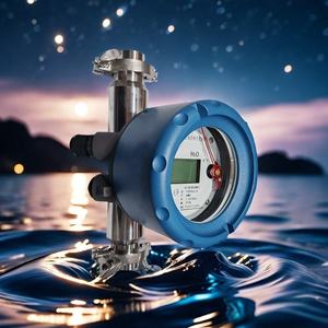 Pipa logam besi tahan karat medis rotometer 1.5% 2.5% flens IP65 pengukur aliran Area variabel - Product Image 5