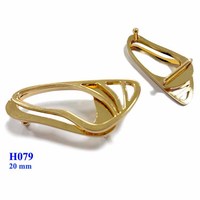 Boucle de ceinture en métal doré pour femme, vente en gros, 17 mm