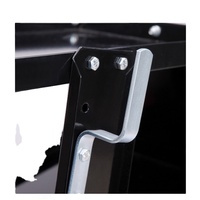 Chariot de soudeur noir à 3 étagères, organisateur d'atelier, outils électriques, MIG TIG SMAW FCAW, découpeur plasma, chariot de soudage à 3 étagères