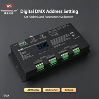 Décodeur DMX OLED 12CH*5A 12-24VDC CV D12A