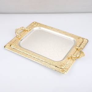 Ensemble de plateaux de service décoratifs écologiques en vente flash - 3 pièces - Assiettes au design élégant - Lavables au lave-vaisselle - Pour la maison et la restauration - Product Image 3