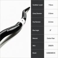 Guidon de trottinette électrique Carbonrevo en aluminium, résistant à la corrosion, performance stable, durable et longue durée de vie