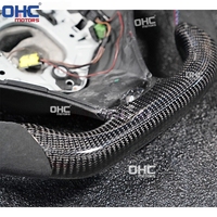 Volant sport personnalisé en fibre de carbone véritable pour BMW E90 E92 E93 M3 328i 335i