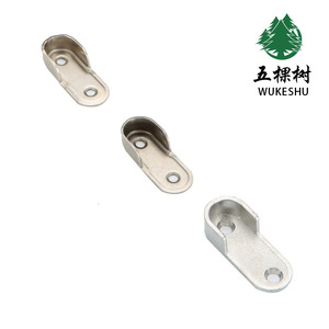 Wukeshu Zinc Alloy Coat Rod Holder 16mm Wall Mount Non-Detachable <b>Wardrobe</b> <b>Hardware</b> Support - Product Image 5