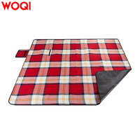 Couverture de pique-nique imperméable WOQI avec sangle de transport - Tapis d'extérieur pliable anti-sable pour le camping, la plage, le parc