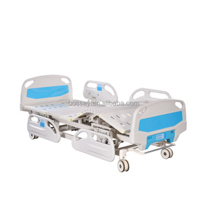 <span class=keywords><strong>Lit</strong></span> <span class=keywords><strong>d</strong></span>'hôpital électrique <span class=keywords><strong>d</strong></span>'<span class=keywords><strong>occasion</strong></span> certifié ISO avec cadre métallique manuel Panneau de tête et de pied en ABS à usage patient - Product Image 1