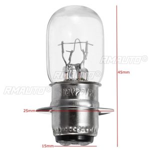 หลอดไฟหน้าฮาโลเจนสำหรับมอเตอร์ไซค์ 1/2/4x 12V 25/25W แบบไส้คู่ PX15D P15D T19 P15D-25-1 สำหรับรถวิบาก - Product Image 6