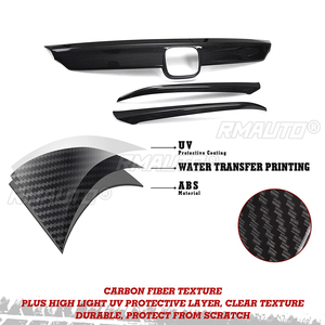 กระจังหน้ารถยนต์ฮอนด้าแอคคอร์ด รุ่นที่ 10 ปี 2018-2020 แบบ 4 ประตู อะไหล่เปลี่ยน ชุบโครเมียม สีเงิน ลายคาร์บอนไฟเบอร์ - Product Image 3