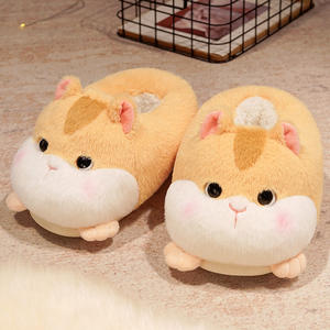 Pantuflas de Peluche de Anime Personalizadas Zapatos de Algodón para Interiores Zapatillas de <span class=keywords><strong>Pikachu</strong></span> de Felpa de Algodón Grueso y Cálido para el Piso - Product Image 1