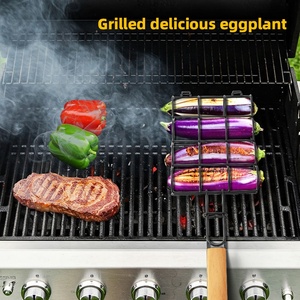 Cesta de <span class=keywords><strong>Barbacoa</strong></span> Portátil de Acero al Carbono <span class=keywords><strong>para</strong></span> Exteriores, Accesorios <span class=keywords><strong>para</strong></span> Asar al Aire Libre, Cesta Metálica <span class=keywords><strong>para</strong></span> Cocina al Aire Libre - Product Image 5