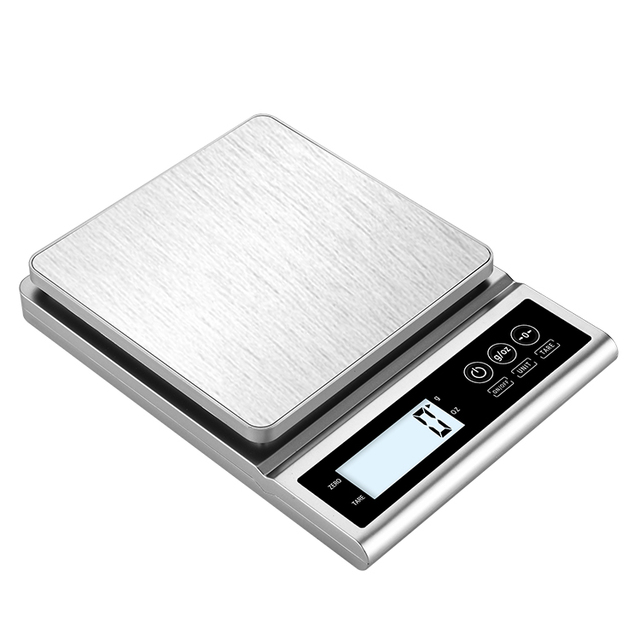 Function 10kg Food Coffee Scale Jewelry Lab Carat Powder Scale with  LCD Display