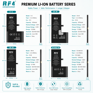 RF4แบตเตอรี่สำรอง Li-ion ความจุสูงสำหรับ <span class=keywords><strong>iPhone</strong></span> x/<span class=keywords><strong>xs</strong></span>/xr/<span class=keywords><strong>xs</strong></span> MAX - Product Image 4